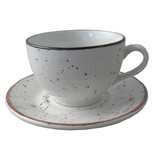 Rustic wit cappuccinokop 30cl doos à 6