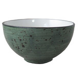 Rustic donkergroen schaal rond Ø15,5cm 55cl doos à 6