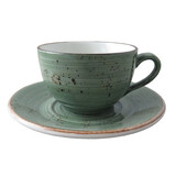 Rustic donkergroen koffiekop 23cl doos à 6