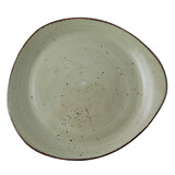 Rustic lichtgroen pebble bord Ø31cm doos à 6
