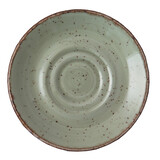 Rustic lichtgroen koffieschotel Ø15cm doos à 6