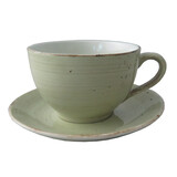 Rustic lichtgroen koffiekop 23cl doos à 6