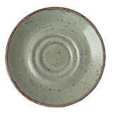 Rustic lichtgroen espressoschotel Ø12cm doos à 6