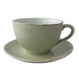 Rustic lichtgroen koffiekop 15cl doos à 6