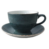 Rustic blauw koffiekop 15cl doos à 6