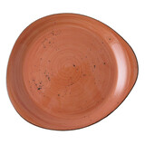 Rustic terracotta pebble bord Ø31cm doos à 6