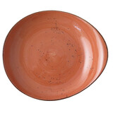 Rustic terracotta pebble bord diep Ø27,5cm doos à 6