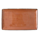 Rustic terracotta schaal rechthoekig 33,5x20cm doos à 6
