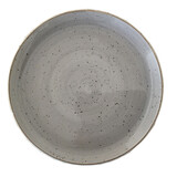 Rustic grijs coupe bord Ø29cm doos à 6