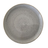 Rustic grijs coupe bord Ø27cm doos à 6