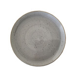 Rustic grijs coupe bord Ø19cm doos à 6