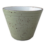 Rustic lichtgroen schaal konisch 30cl Ø10cm doos à 6