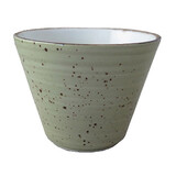 Rustic lichtgroen schaal konisch 20cl Ø9,5cm