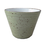 Rustic lichtgroen schaal konisch 9cl Ø6,5cm