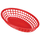 Fastfood mandje ovaal rood 23,5 x 15,5 cm – per 24 stuks