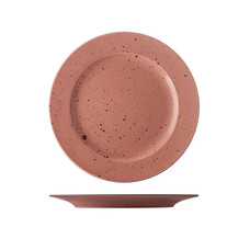 Lilien lifestyle terracotta bord plat met rand Ø20cm doos à 6