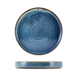 Aqua Blue chef's plate Ø26cm doos à 6