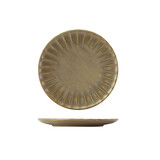 Matt Grey bord plat schelp Ø26cm doos à 6