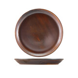 Rustic Copper bord plat Ø27cm doos à 6