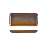 Rustic Copper schaal rechthoekig 27x12,5cm doos à 6