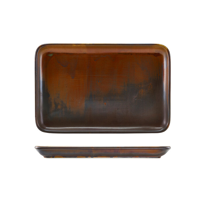 GenWare Rustic Copper schaal rechthoekig 30x20cm doos à 6