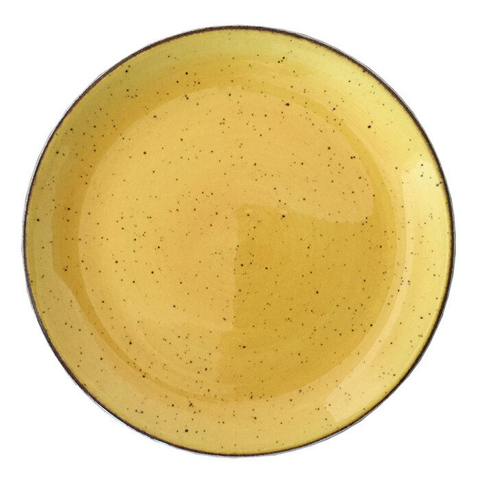 Continental Rustic mustard coupe bord plat Ø23cm doos à 6