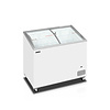 Tefcold vrieskist  IC301SCEB met schuine glazen schuifdeksels