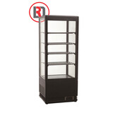 Koelvitrine 98l zwart