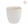 Cosy & Trendy Astera Pure beker z/oor 24cl Ø5,8xH8cm doos à 12 stoneware