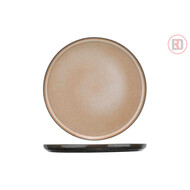 Lerida Desert zandbruin bord Ø26cm  doos à 12