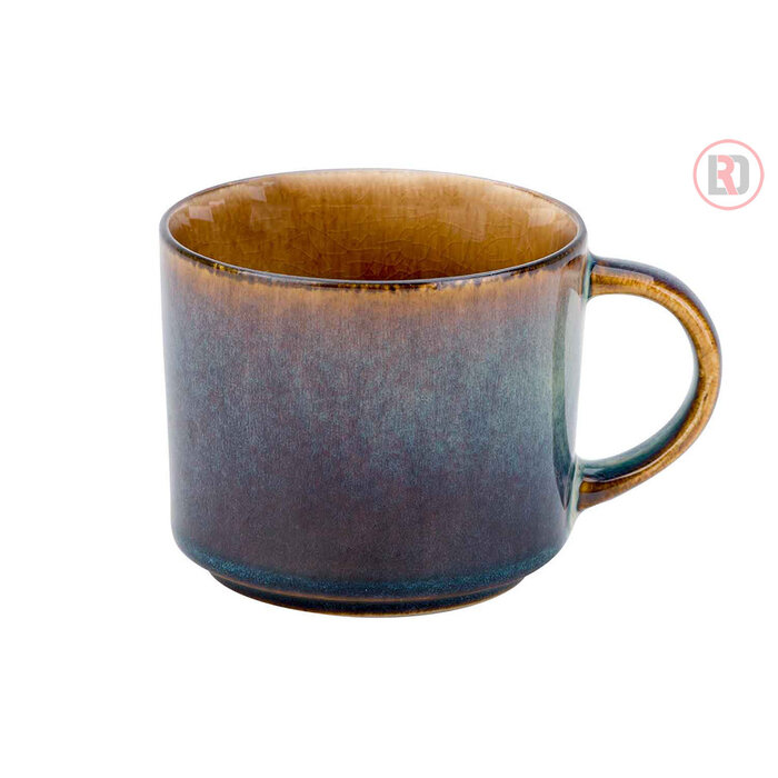 Quintana amber koffiekop 22cl Ø8  H 6,7cm doos à 6 stuks