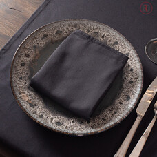 Serveerdoek zwart 45x45cm 50% Polyester, 50% katoen à 6