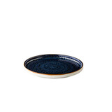 Q Authentic Jersey bord m/opstaande rand stapelbaar donkerblauw Ø25,4cm doos à 6