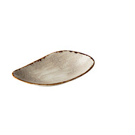 Jersey bord rechthoekig grijs 20,5 cm – per 6 stuks