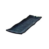 Q Authentic Sakura bord rechthoekig organisch blauw 38,2x12cm doos à 6