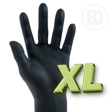 Nitrile handschoen zwart maat XL doos à 100