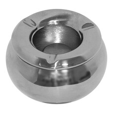 Asbak m/deksel rvs Ø110mm