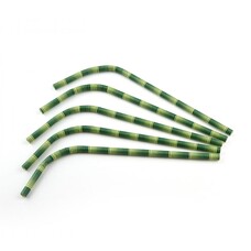 Buigrietje papier FSC bamboe look 24cm Ø7mm zak à 100