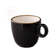 Q  Authentic Jersey kop m/oor stapelbaar donkerbruin 300ml Ø9cm doos à 6