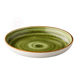 Jersey bord diep rond groen 26,5 cm – per 12 stuks