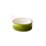 Jersey kom opstaande rand stapelbaar groen 12,8 cm – per 6 stuks