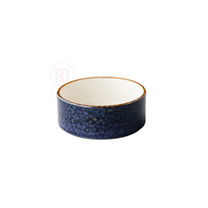 Jersey kom opstaande rand stapelbaar blauw 12,8 cm – per 6 stuks