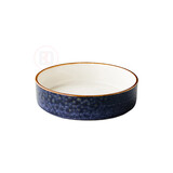 Jersey bord diep opstaande rand stapelbaar blauw 18 cm – per 6 stuks