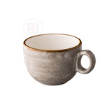 Jersey latte koffiekop stapelbaar grijs 350 ml – per 6 stuks