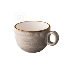 Jersey latte koffiekop stapelbaar grijs 350 ml – per 6 stuks