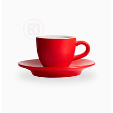 Club House Tulipano kop & schotel espresso 70cc mat rood doos à 6