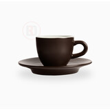Club House Tulipanokop & schotel espresso 70cc mat bruin doos à 6