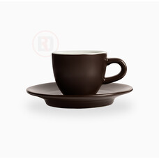 Club House Tulipanokop & schotel espresso 70cc mat bruin doos à 6