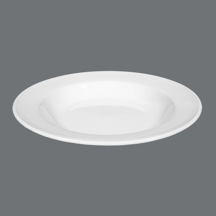 Imperial bord wit diep 23cm doos á 6