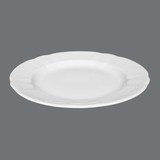 Salzburg bord plat wit 25 cm doos à 6 stuks